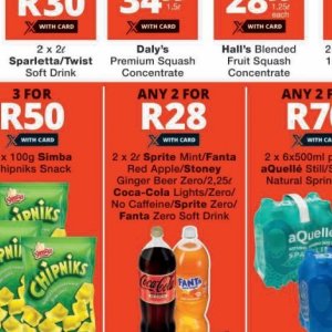 Fizzy drink at Checkers Hyper