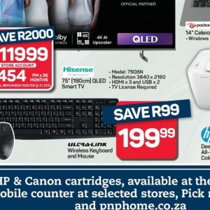 TV set at Pick n Pay Hyper