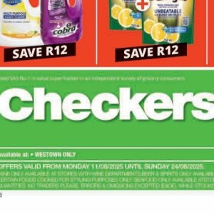Wine at Checkers Hyper