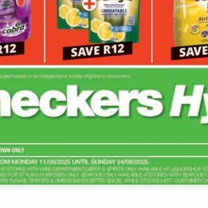 Beer at Checkers Hyper