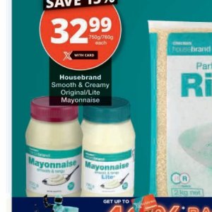 Mayonnaise at Checkers