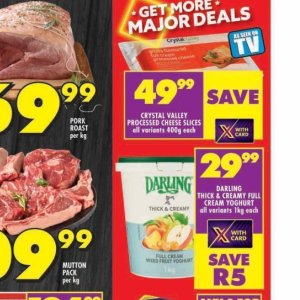 Cheese at Shoprite