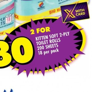 Toilet rolls at Shoprite