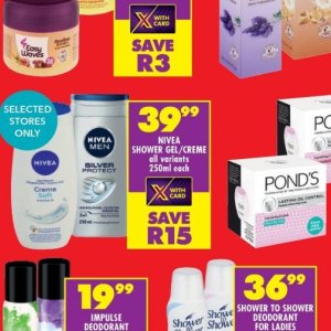 Shower gel nivea  at Shoprite