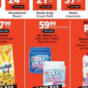 Stain remover at Checkers