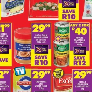 Peanut butter at Shoprite