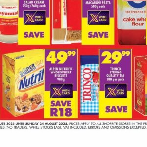 Biscuits at Shoprite
