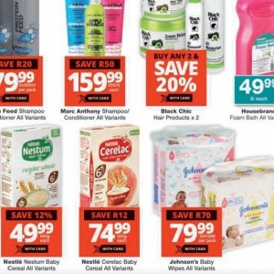 Shampoo at Checkers