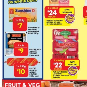 Margarine at Shoprite