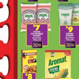 Yoghurt at Shoprite