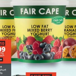 Yoghurt at Checkers