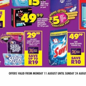 Softener at Shoprite