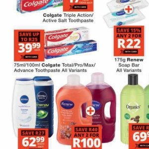 Toothpaste colgate  at Checkers