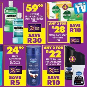 Mouthwash listerine  at Shoprite