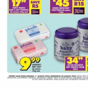 Soap at Shoprite