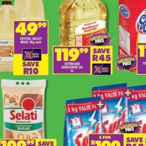 Sunflower oil at Shoprite