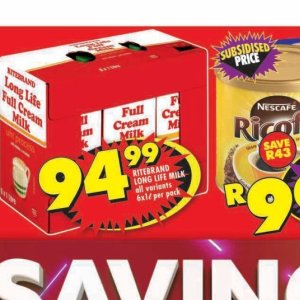 Cream at Shoprite