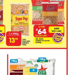 Pasta at Shoprite