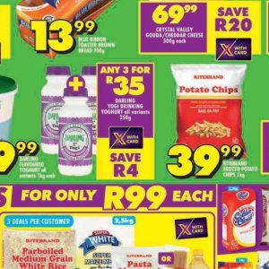 Yoghurt at Shoprite