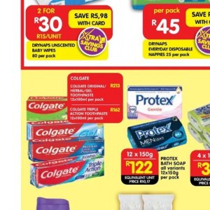 Toothpaste colgate  at Shoprite