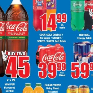 Fizzy drink at Boxer Superstores