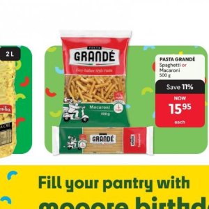 Pasta at Makro