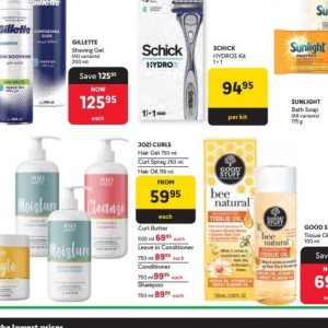 Hair gel at Makro
