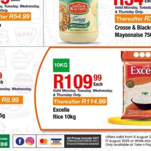 Rice at Take n Pay