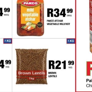 Lentils at Take n Pay