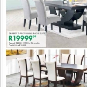 Dining room set at Beares