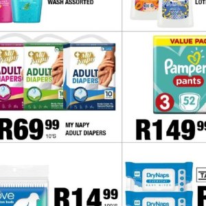 Diapers at Take n Pay