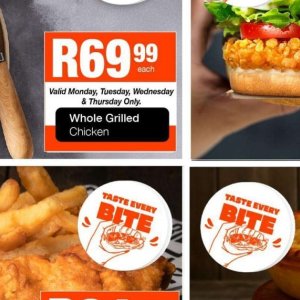 Grilled chicken at Take n Pay