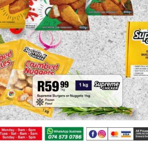 Burgers at Take n Pay