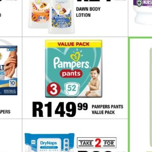 Diapers at Take n Pay