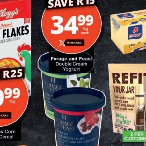 Yoghurt at Checkers