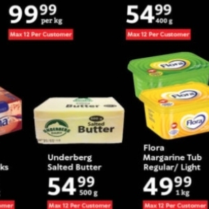 Margarine at Oxford freshmarket