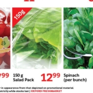 Spinach at Oxford freshmarket