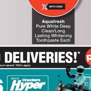 Toothpaste aquafresh  at Checkers