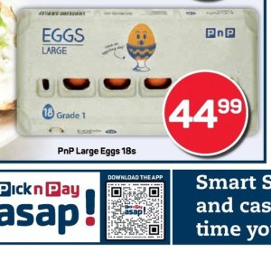 Eggs at Pick n Pay Hyper