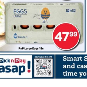 Eggs at Pick n Pay Hyper