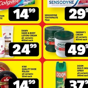 Body lotion at Usave