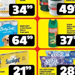 Toilet rolls at Usave