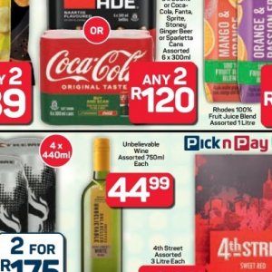 Wine at Pick n Pay Hyper