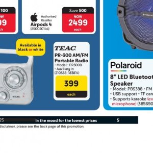Radio receiver at Makro