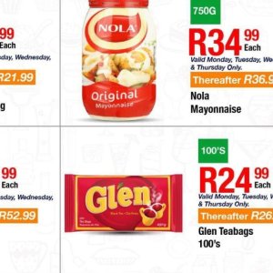 Mayonnaise at Take n Pay