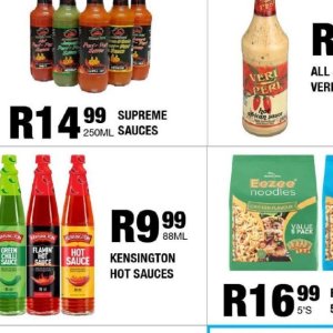 Sauces at Take n Pay