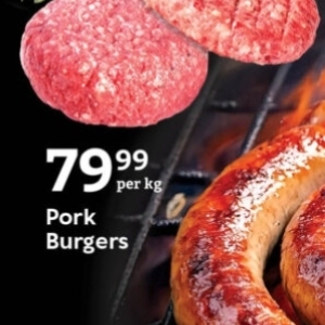 Burgers at Oxford freshmarket