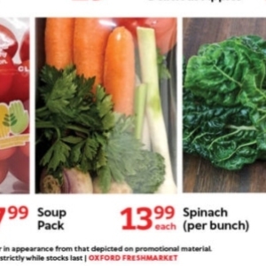 Spinach at Oxford freshmarket