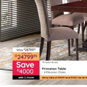 Table at Bradlows/Morkels