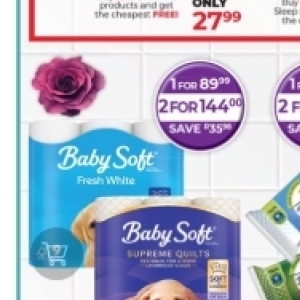 Toilet rolls at Dis-Chem Pharmacies